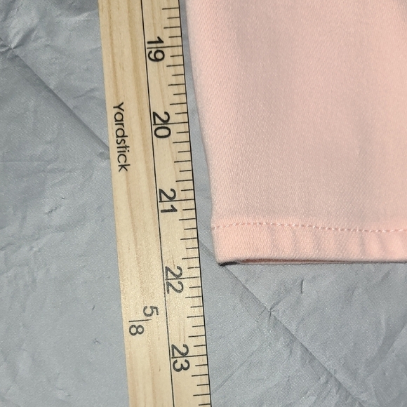 Pastel Pink Jeggings Pants Pull On Real Back Pockets Skinny - Picture 6 of 7